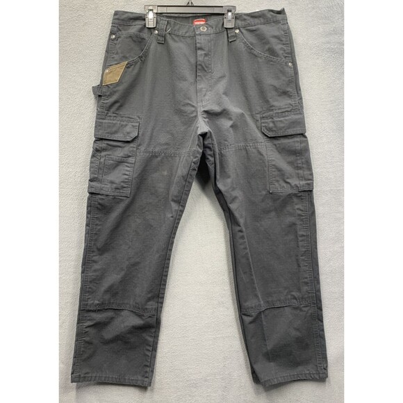 Wrangler RIGGS Workwear Mens Ripstop Ranger Cargo Pants Black Preloved Sz 38X30 - Picture 1 of 16